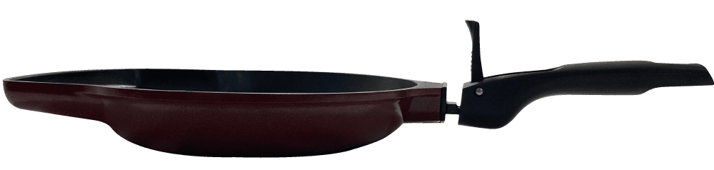 Detachable long handle on Breakfast pan
