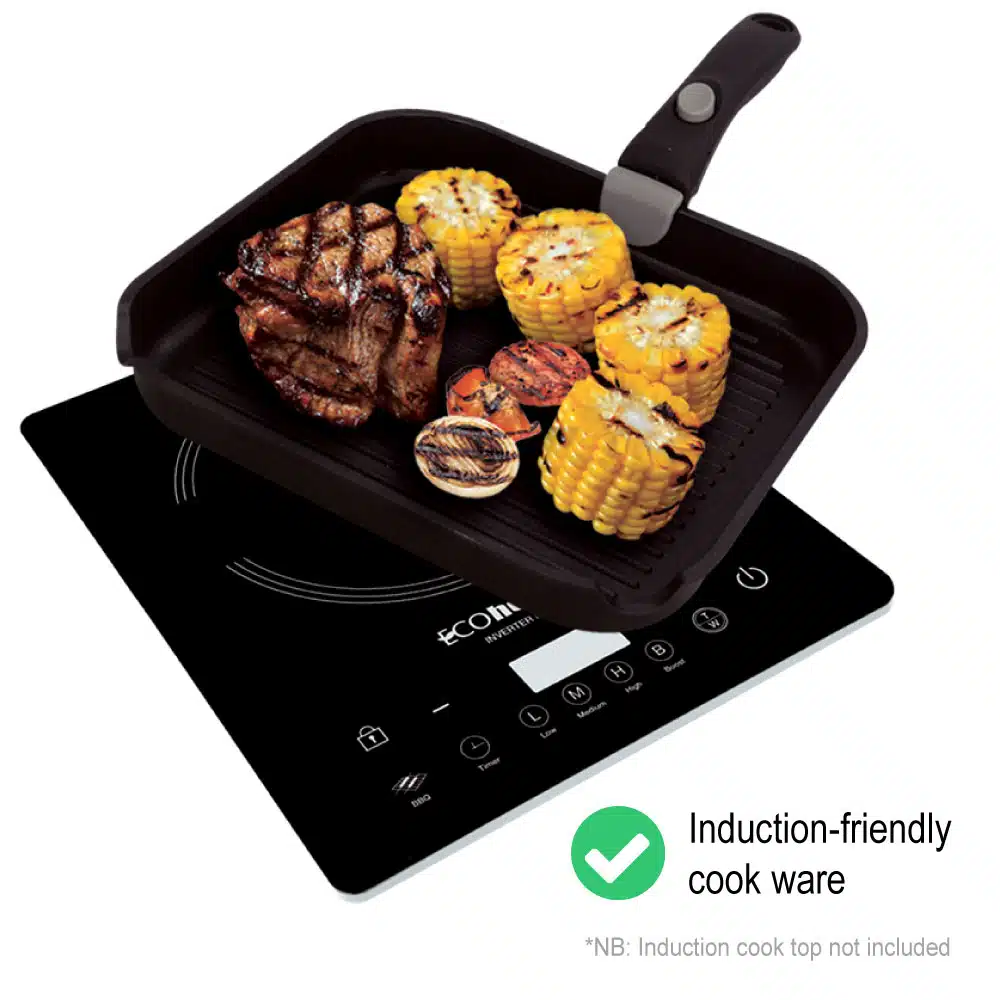 Induction-friendly cook ware - griddle pan